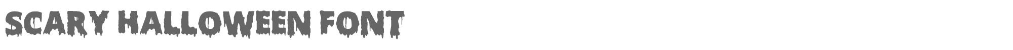 Scary Halloween Scary Halloween Font.ttf font preview